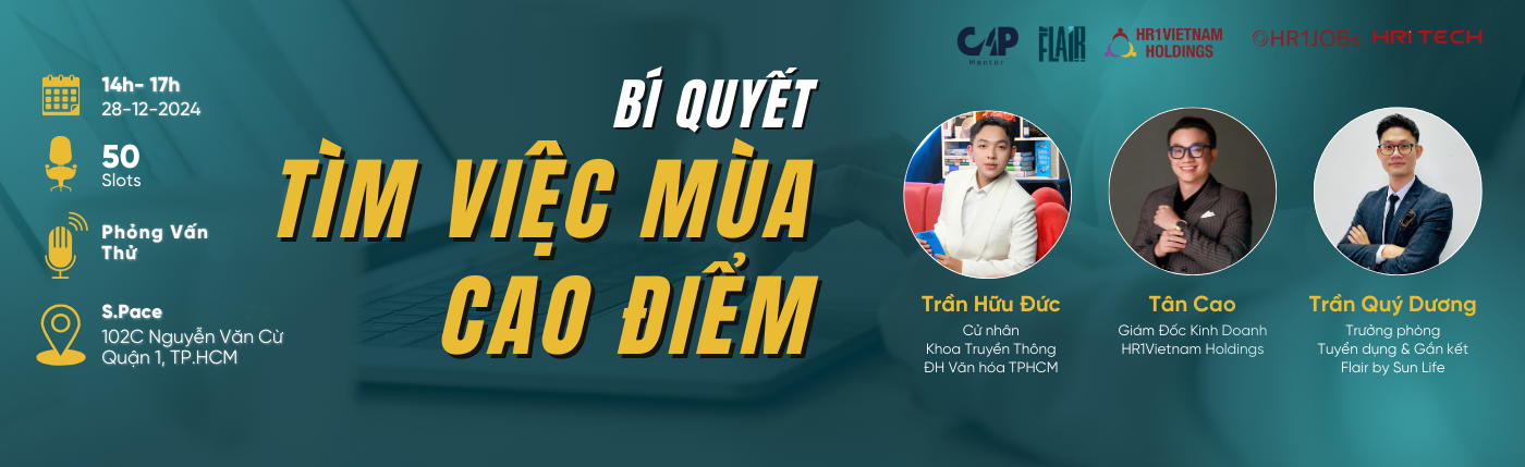 Hr1Jobs_Talkshow: Bí Quyết Tìm Việc Trong Mùa Cao Điểm_HompageJSK